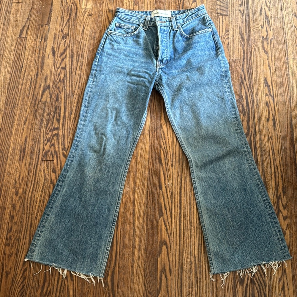 Reformation jeans size 26 new without tags